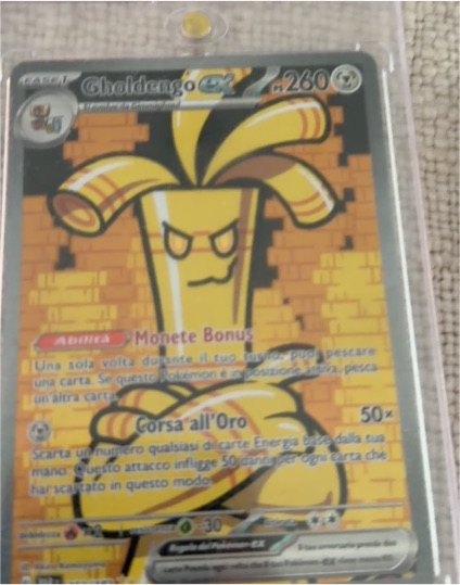 2023 Pokémon Gholdengo EX 252/182 Paradox Rift Special Illustration Rare — front