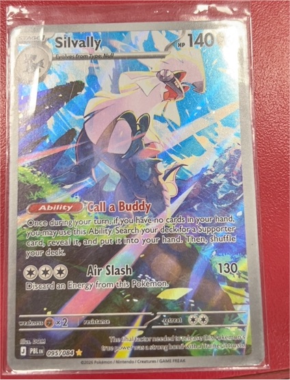 2026 Pokémon SV04 Paradox Rift #095 Silvally — front