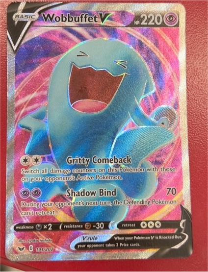 2020 Pokémon Sword & Shield #191 Wobbuffet V — front