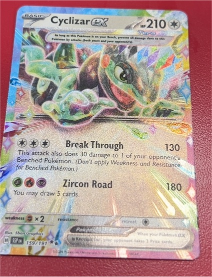 2024 Pokemon Surging Sparks #159 Cyclizar ex — front