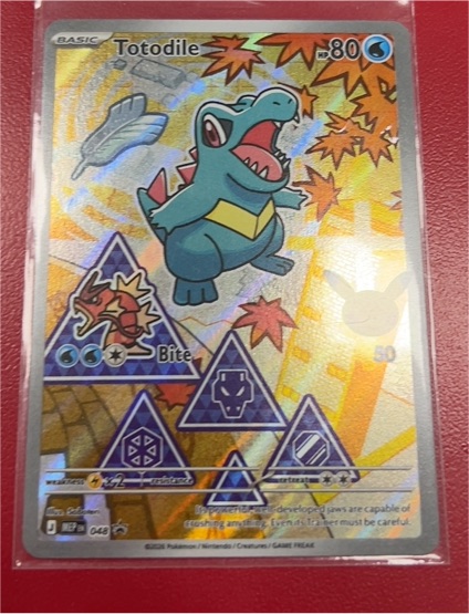 2026 Nintendo Pokemon TCG Totodile 048 Mega Evolution Promo Holo — front