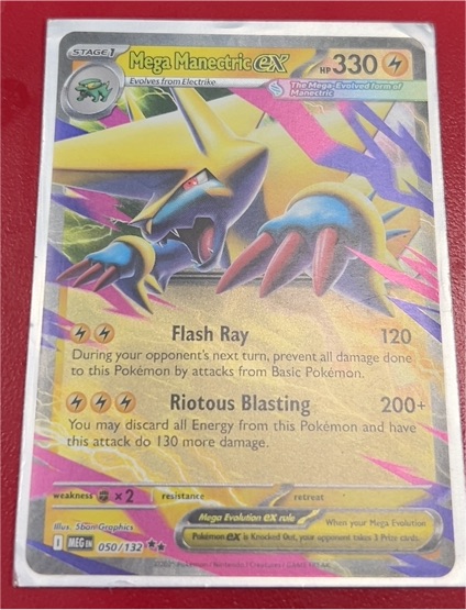 2016 Pokémon Mega Manectric EX #050 — front