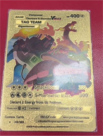 2020 Pokémon Venusaur, Charizard & Blastoise VMAX #143 — front