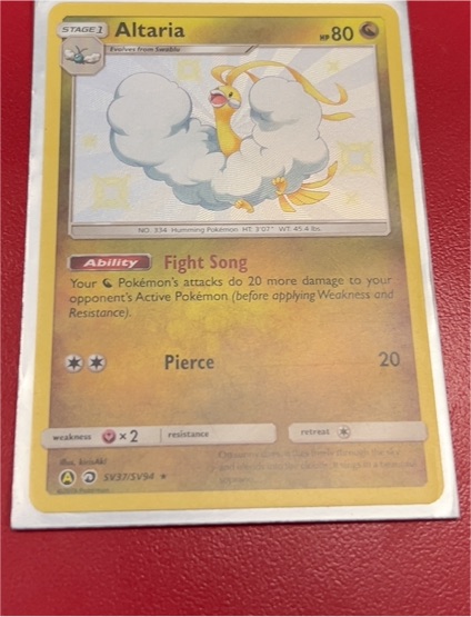 2019 Pokemon SV37/SV94 Altaria — front