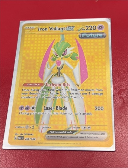 2023 Pokémon TCG Paradox Rift #261 Iron Valiant ex — front