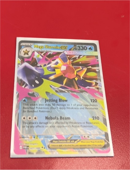 2016 Pokémon Mega Starmie EX #021 — front