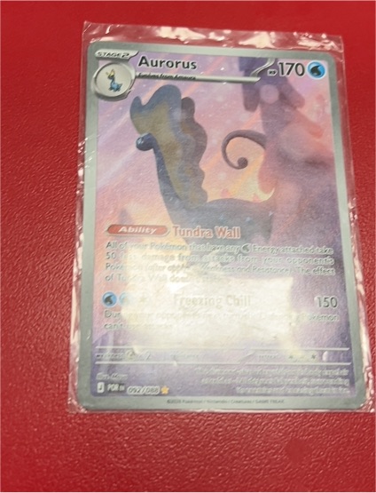 2023 Pokémon 092 Aurorus Illustration Rare Perfect Order — front