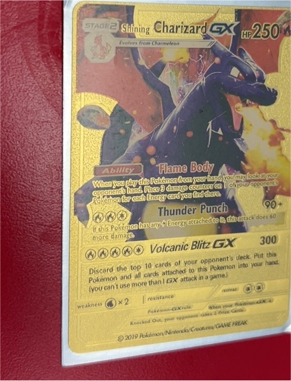 2019 Pokémon SM60 Shining Charizard GX — front