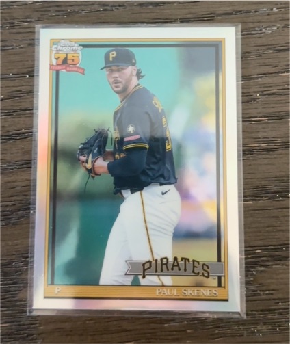 2026 Topps Chrome 75th Anniversary #91CB-15 Paul Skenes — front