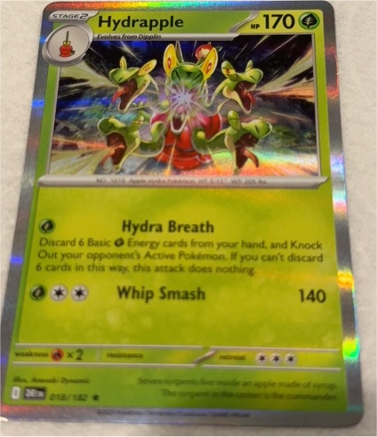 2025 Pokémon TCG Sv10: Destined Rivals #018 Hydrapple — front