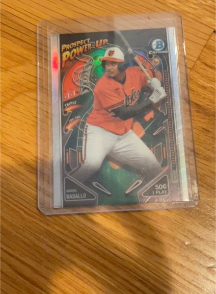 2024 Bowman Chrome #PP-8 Samuel Basallo Prospect Power-Up — front