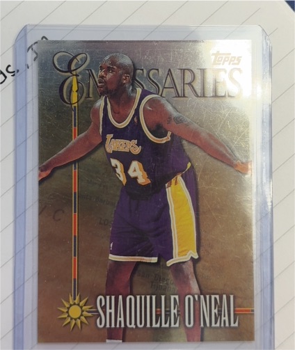 1998-99 Topps Emissaries #E8 Shaquille O'Neal — front