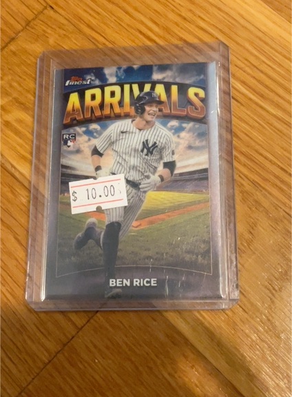 2025 Topps Finest Arrivals #A-18 Ben Rice — front