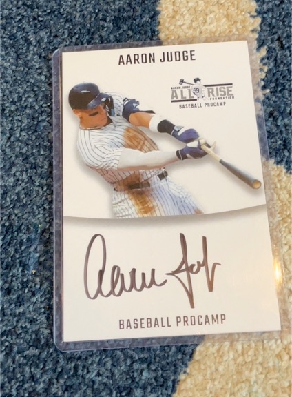 2021 Topps Now All Rise Foundation Baseball Procamp Aaron Judge — front