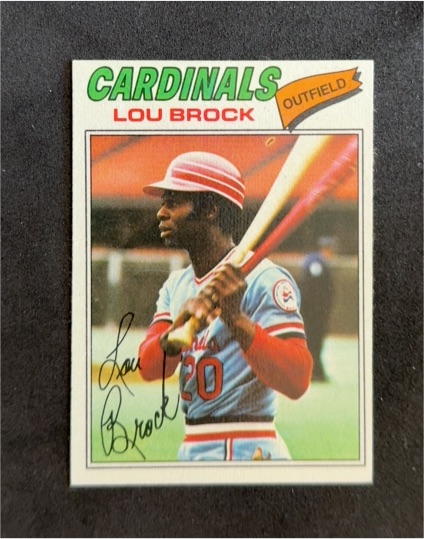 1977 Topps #355 Lou Brock — front
