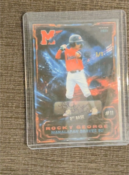 2023 Unknown Rocky George Manalapan Braves 9U #11 — front
