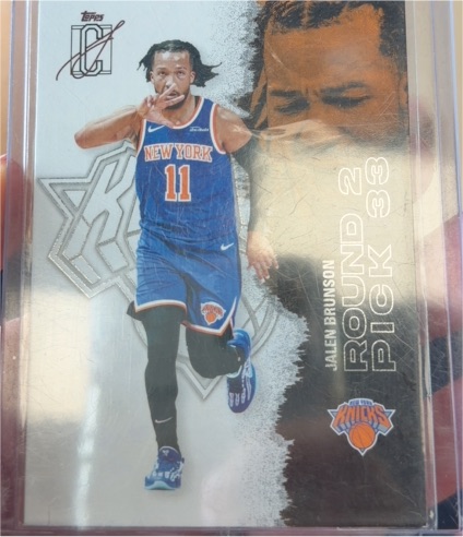 2024 Topps Round 2 Pick 33 #58 Jalen Brunson — front