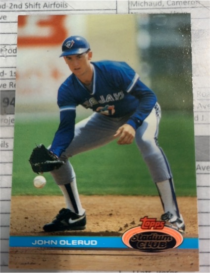 1991 Topps Stadium Club #482 John Olerud — front