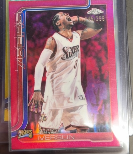 2026 Topps Chrome Update #145 Allen Iverson — front