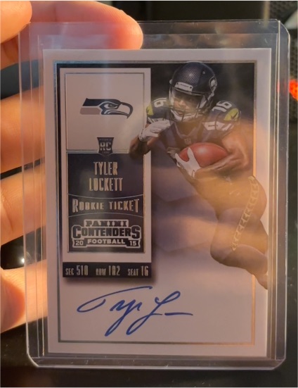 2015 Panini Contenders #240 Tyler Lockett Rookie Ticket — front