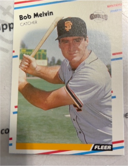 1988 Fleer #91 Bob Melvin — front