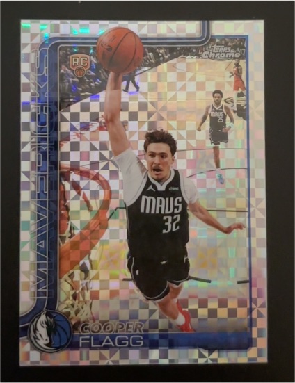 2026 Topps Chrome #151 Cooper Flagg Rookie X-Fractor Dallas Mavericks — front