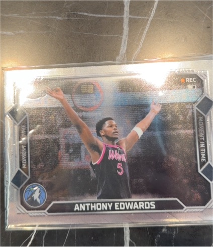 2026 Topps Chrome Update Moment in Time #MT-3 Anthony Edwards — front