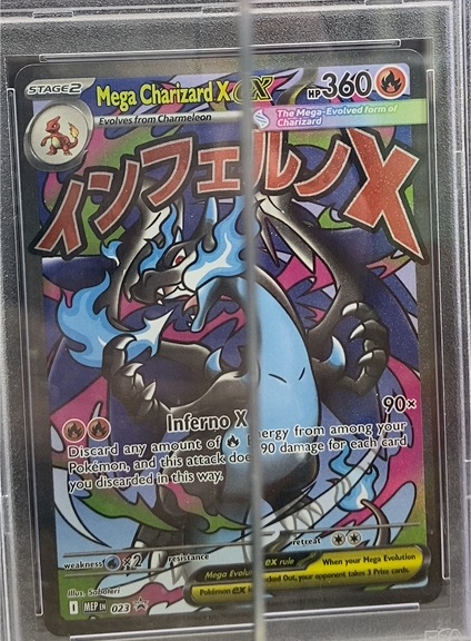 2025 Pokemon Black Star Promo #023 Mega Charizard X EX — front