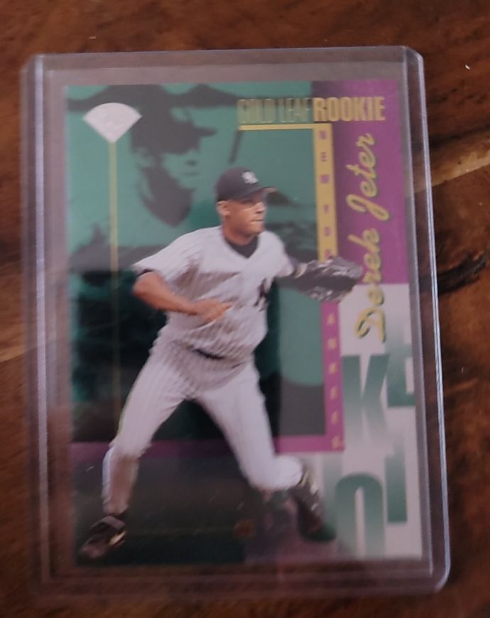 1996 Leaf Gold Leaf Rookie #211 Derek Jeter — front