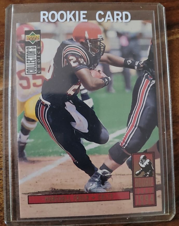 1994 Upper Deck Collectors Choice #14 Marshall Faulk Rookie Card — front