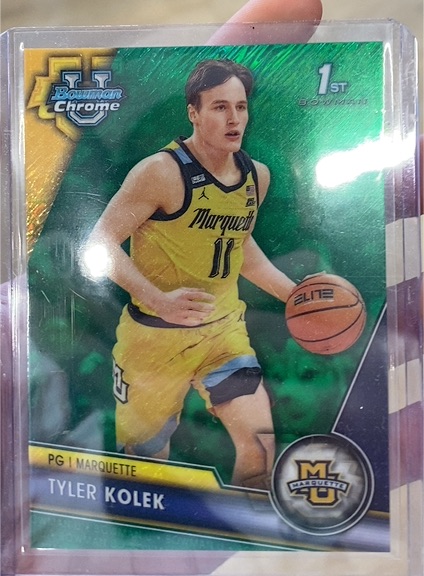 2023-24 Bowman University Chrome Sapphire #50 Tyler Kolek — front