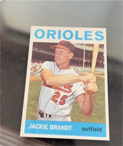 1964 Topps #399 Jackie Brandt Baltimore Orioles — front