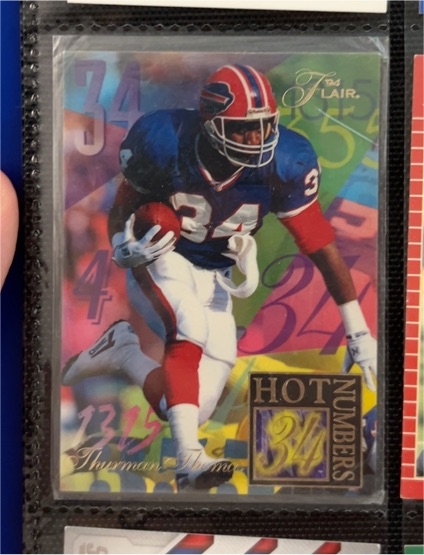1994 Flair Hot Numbers #14 Thurman Thomas — front