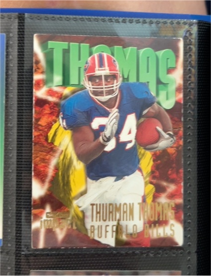 1994 Fleer League Leaders #9 Thurman Thomas — front