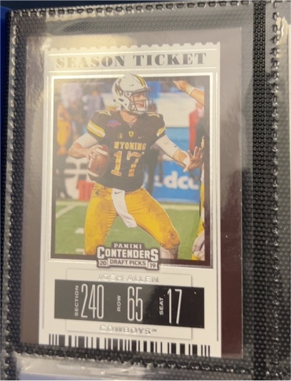 2019 Panini Contenders Draft Picks Season Ticket #53 Josh Allen — front