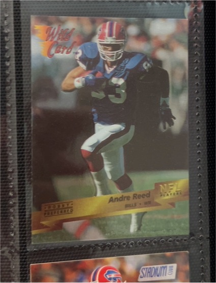 1993 Wild Card #26 Andre Reed — front