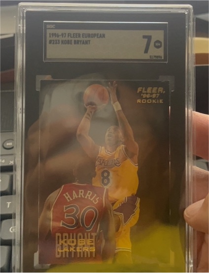 1996-97 Fleer European #233 Kobe Bryant — front
