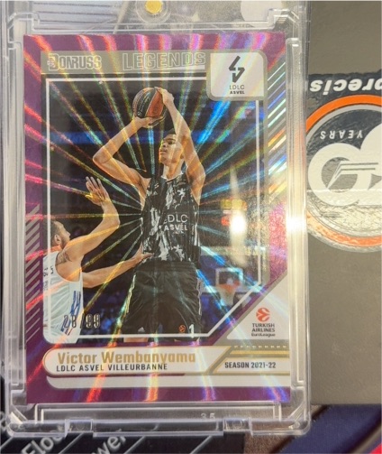 2021 Donruss Euroleague Legends #23 Victor Wembanyama LDLC ASVEL Villeurbanne — front