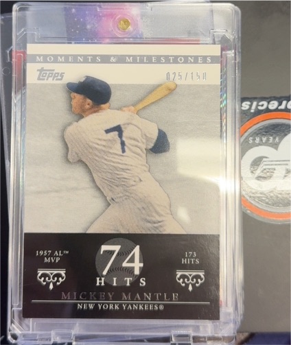 2007 Topps Moments & Milestones #75 Mickey Mantle — front
