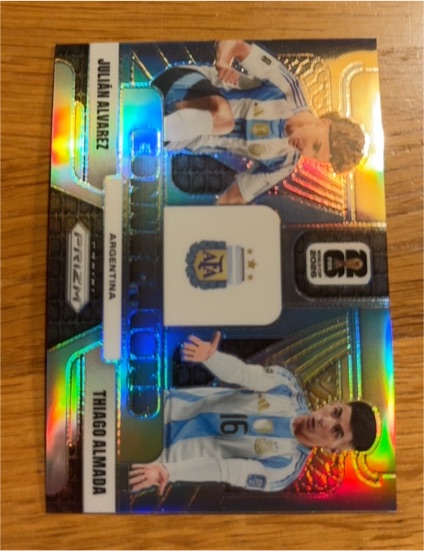 2026 Panini Prizm FIFA World Cup #7 Julian Alvarez & Thiago Almada Connections — front