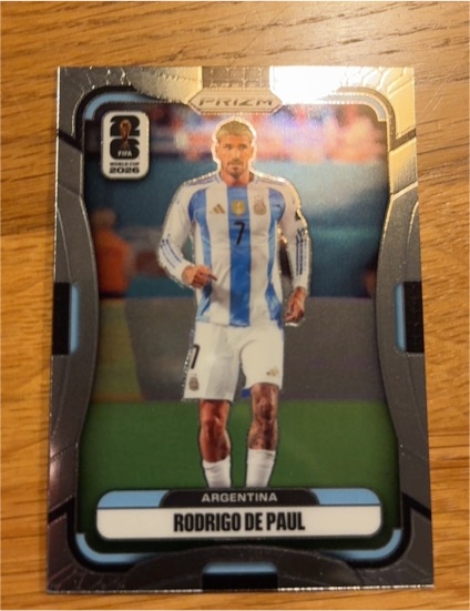 2026 Panini Prizm FIFA World Cup #14 Rodrigo De Paul — front