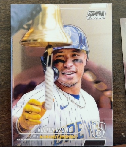 2022 Topps Stadium Club Chrome #320 Kolten Wong — front