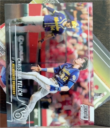 2022 Topps Stadium Club Chrome #192 Christian Yelich — front
