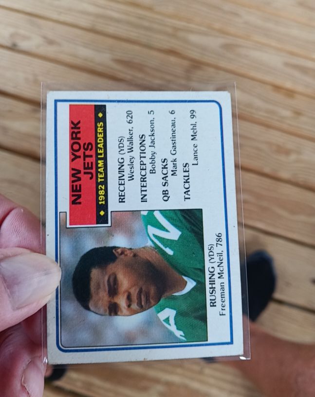 1983 Topps #338 Freeman McNeil New York Jets Team Leaders — front