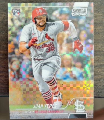 2022 Topps Stadium Club Chrome #29 Juan Yepez — front
