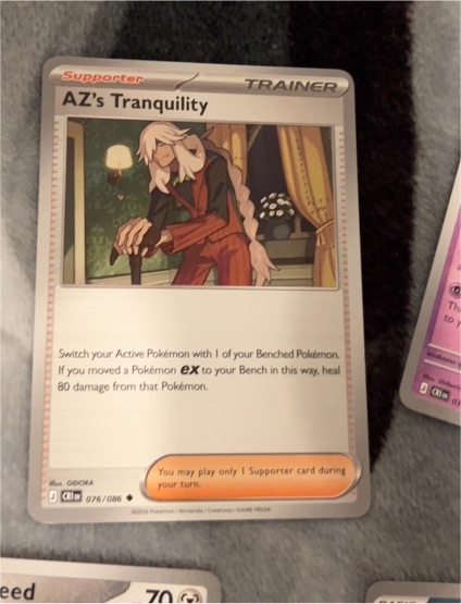 2022 Pokémon TCG Chaos Rising #076 AZ's Tranquility — front