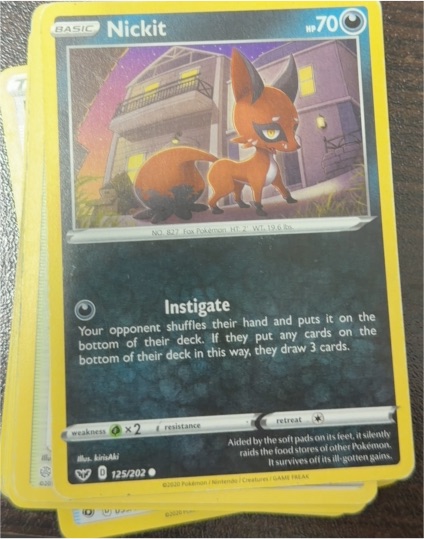 2021 Pokémon Shining Fates #47 Nickit — front