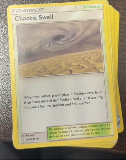 2019 Pokémon Cosmic Eclipse #187 Chaotic Swell — front