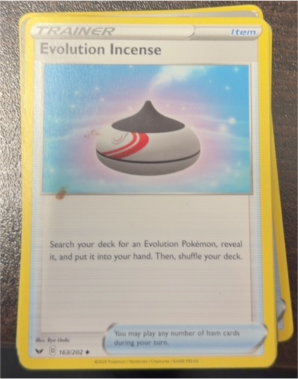 2020 Pokémon TCG Sword & Shield #163 Evolution Incense — front