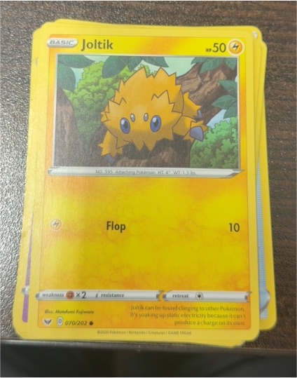 2020 Pokémon Sword & Shield #070 Joltik — front
